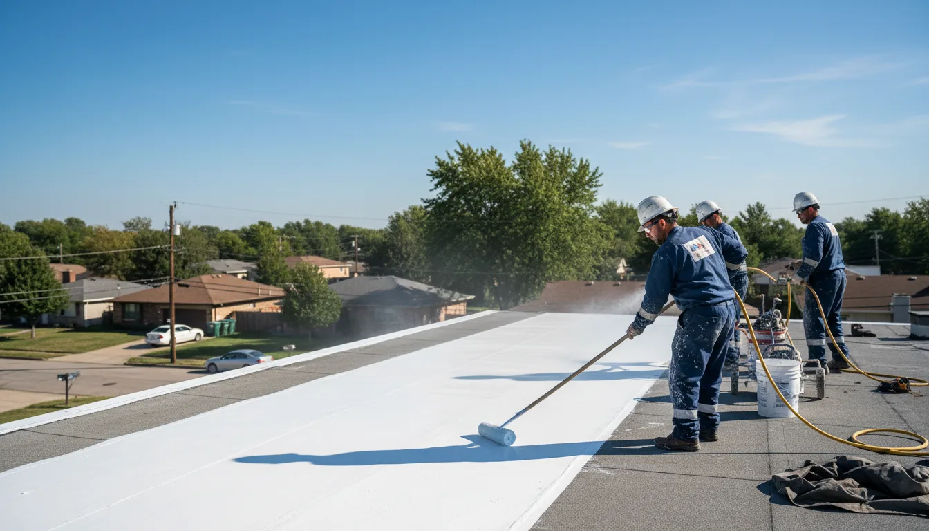 Commercial roof coating in Bailey, TX near me